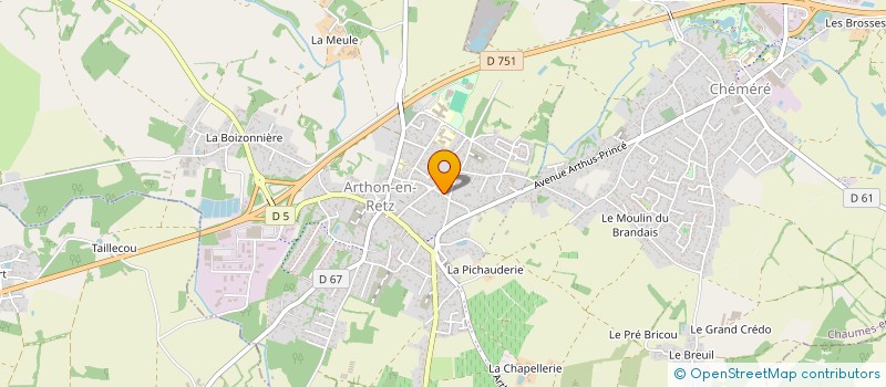 localisation de l'entreprise SCI DU DUPOUY  CHAUMES-EN-RETZ