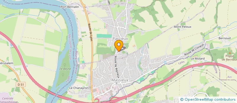 localisation de l'entreprise SCI DU FAGOT  PARCIEUX