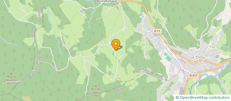 localisation de l'entreprise SCI DU FAING CRESSON  LE THOLY