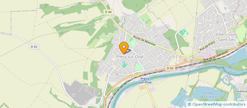 localisation de l'entreprise SCI DU FAMILISTERE  PRECY-SUR-OISE