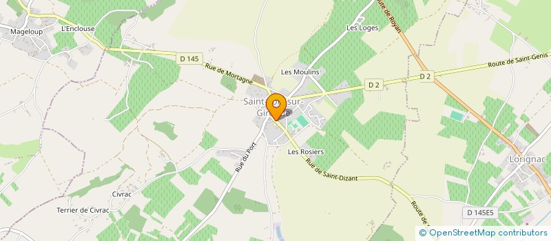 localisation de l'entreprise SCI DU FANAL  SAINT-FORT-SUR-GIRONDE