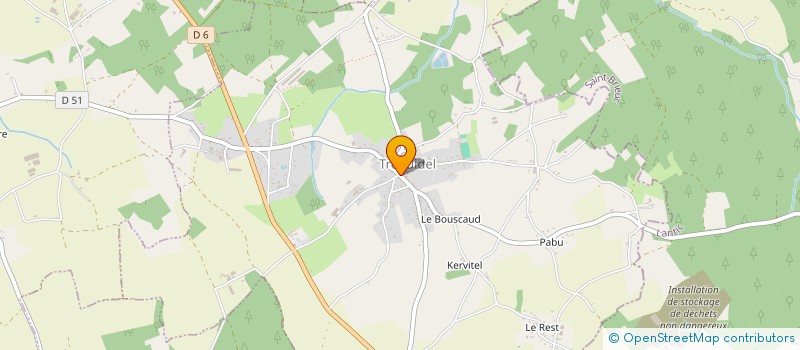 localisation de l'entreprise SCI DU FAOUET  LE FAOUET