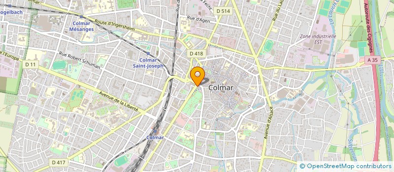 localisation de l'entreprise SCI DU FAOUET  COLMAR