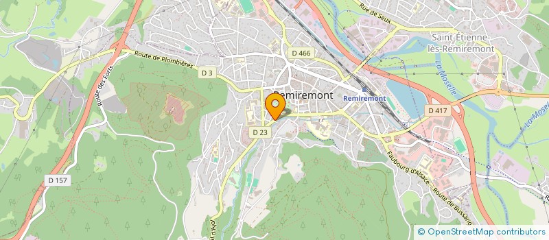 localisation de l'entreprise SCI DU FAUBOURG  REMIREMONT