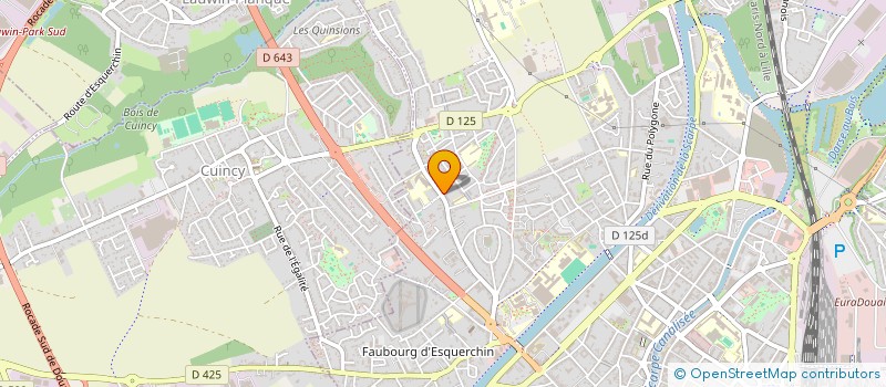 localisation de l'entreprise SCI DU FAUBOURG à DOUAI