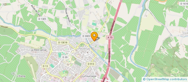 localisation de l'entreprise SCI DU FAUBOURG  PEZENAS