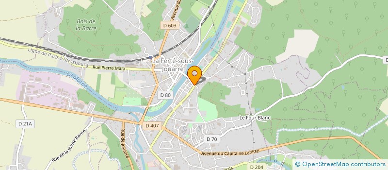 localisation de l'entreprise SCI DU FAUBOURG à LA FERTE-SOUS-JOUARRE