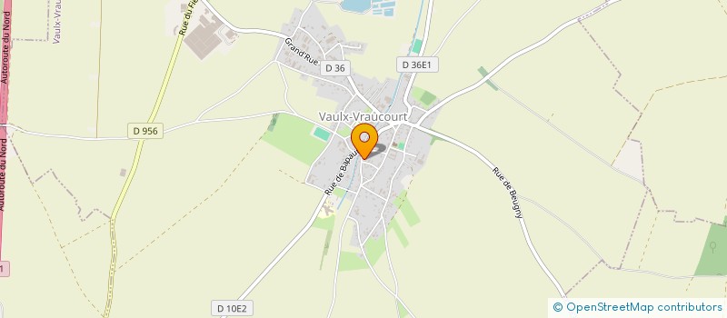 localisation de l'entreprise SCI DU FAUBOURG  VAULX-VRAUCOURT