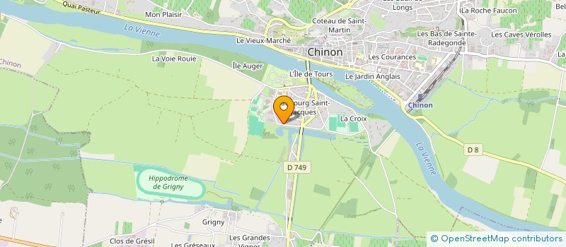 localisation de l'entreprise SCI DU FAUBOURG  CHINON