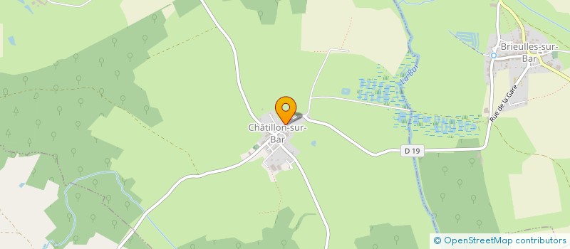 localisation de l'entreprise SCI DU FAUBOURG  BELLEVILLE-ET-CHATILLON-SUR-BAR