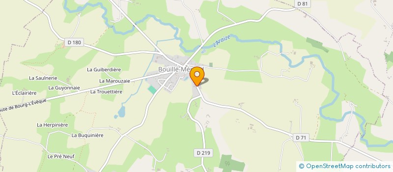 localisation de l'entreprise SCI DU FAUBOURG  BOUILLE-MENARD