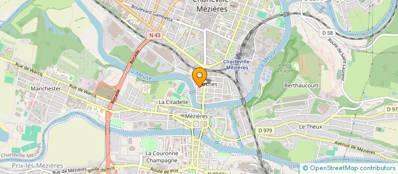 localisation de l'entreprise SCI DU FAUBOURG D ARCHES  CHARLEVILLE-MEZIERES