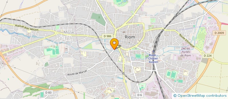 localisation de l'entreprise SCI DU FAUBOURG DE BARDON  RIOM