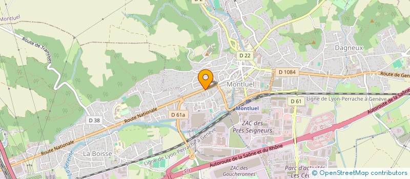 localisation de l'entreprise SCI DU FAUBOURG DE LYON  MONTLUEL