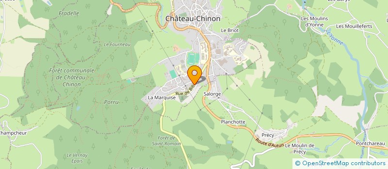 localisation de l'entreprise SCI DU FAUBOURG DE NEVERS  CHATEAU-CHINON (VILLE)