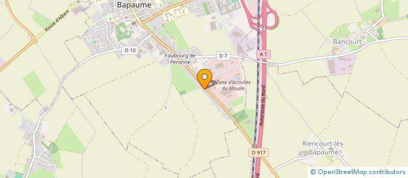 localisation de l'entreprise SCI DU FAUBOURG DE PERONNE  BAPAUME