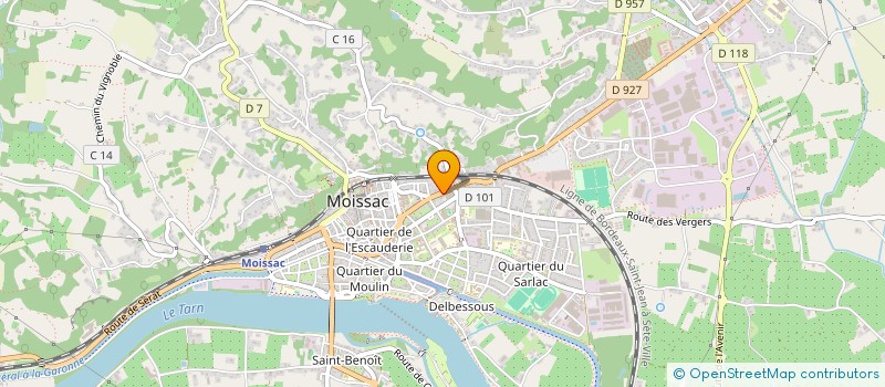 localisation de l'entreprise SCI DU FAUBOURG MOISSAGAIS  MOISSAC