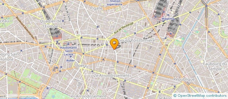 localisation de l'entreprise SCI DU FAUBOURG MONTMARTRE  PARIS