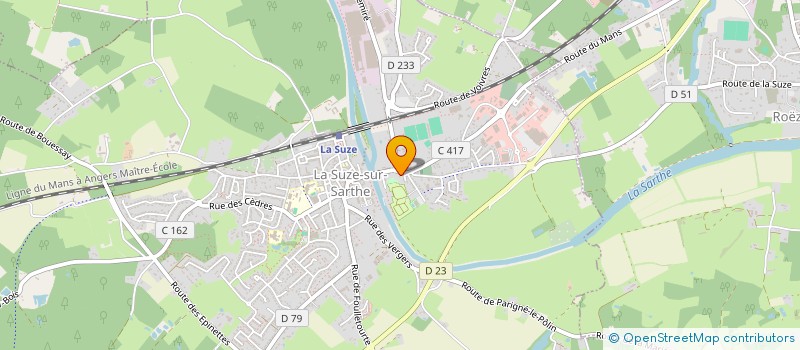 localisation de l'entreprise SCI DU FAUBOURG ST MICHEL  LA SUZE-SUR-SARTHE