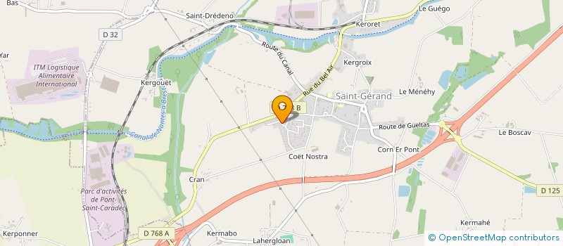 localisation de l'entreprise SCI DU FAVEN  SAINT-GERAND-CROIXANVEC