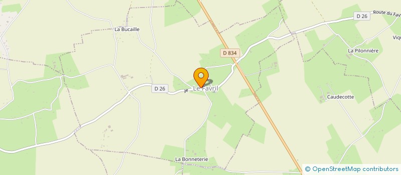 localisation de l'entreprise SCI DU FAVRIL à LE FAVRIL