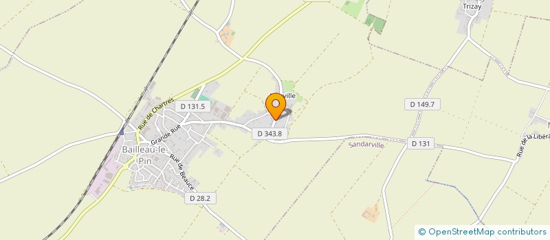 localisation de l'entreprise SCI DU FAVRIL à BAILLEAU-LE-PIN