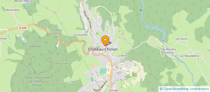 localisation de l'entreprise SCI DU FAYE  CHATEAU-CHINON (VILLE)