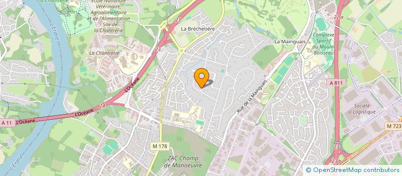 localisation de l'entreprise SCI DU FAYET  CARQUEFOU