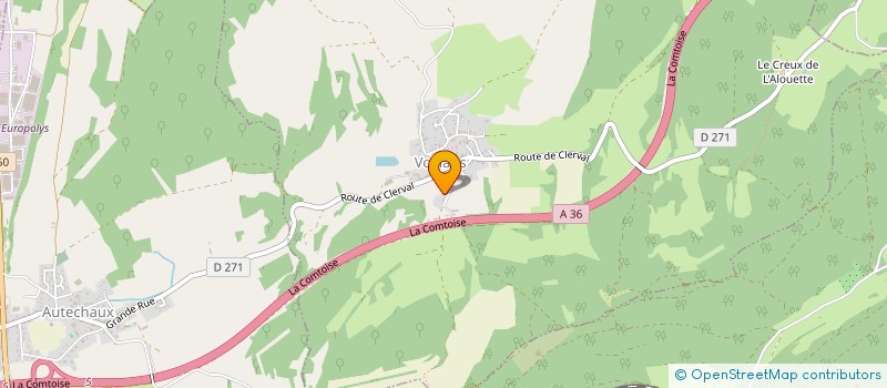 localisation de l'entreprise SCI DU FAYS  VOILLANS