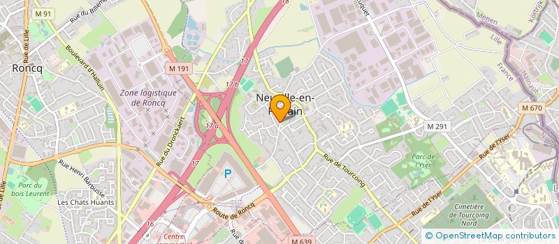 localisation de l'entreprise SCI DU FERRAIN à NEUVILLE-EN-FERRAIN