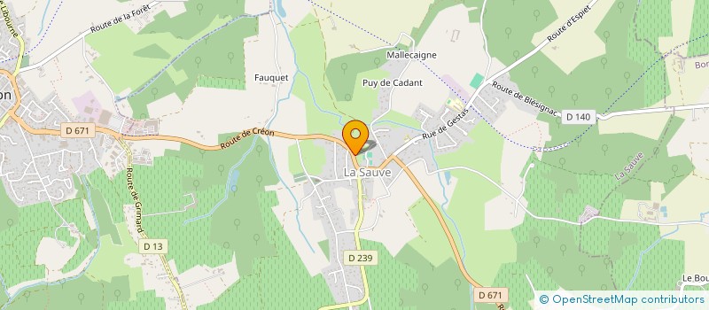 localisation de l'entreprise SCI DU FERROY OUEST  CURSAN