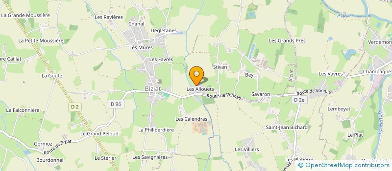 localisation de l'entreprise SCI DU FETRE  BIZIAT