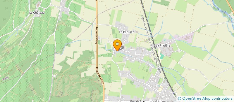 localisation de l'entreprise SCI DU FEU ET DE LA TERRE  FONTAINES