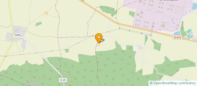 localisation de l'entreprise SCI DU FEUILLET à GRANDPUITS BAILLY CARROIS