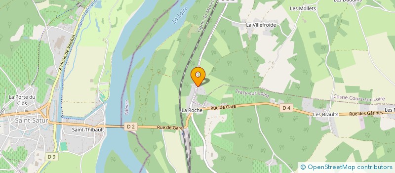 localisation de l'entreprise SCI DU FEY à COSNE-COURS-SUR-LOIRE