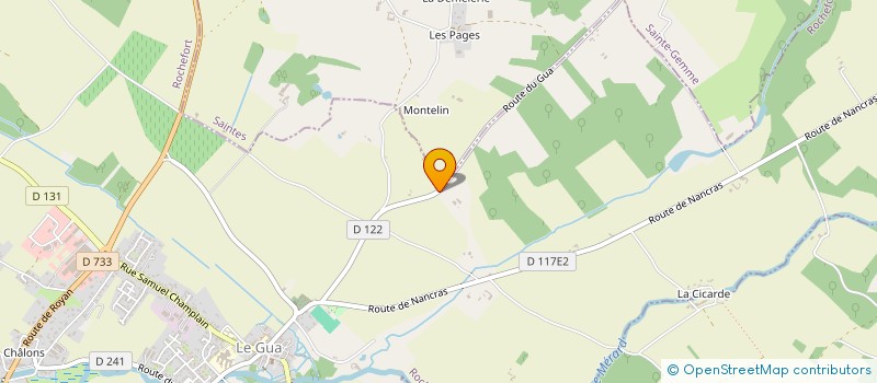 localisation de l'entreprise SCI DU FIEF  LE GUA