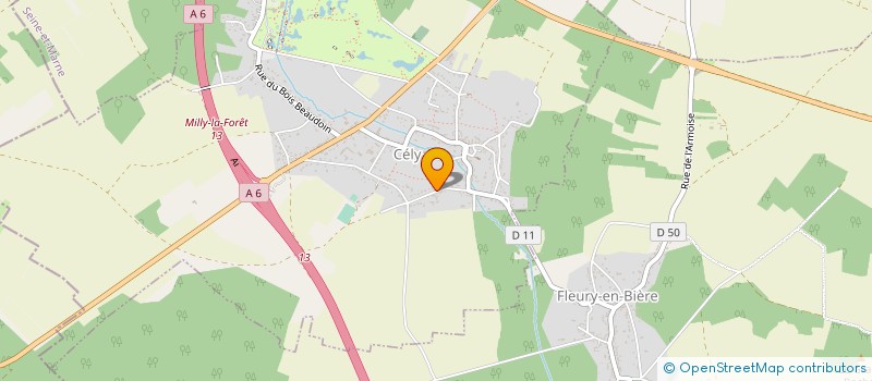 localisation de l'entreprise SCI DU FIEF  CELY