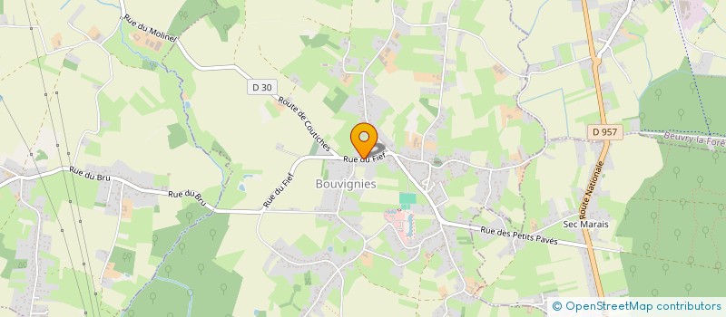 localisation de l'entreprise SCI DU FIEF à BOUVIGNIES