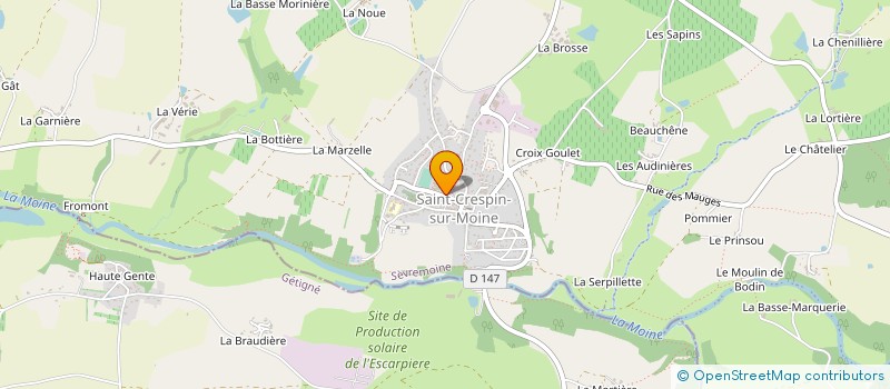 localisation de l'entreprise SCI DU FIEF D ARES à SEVREMOINE