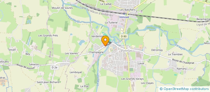 localisation de l'entreprise SCI DU FIEF D'EPEYSSOLES à VONNAS