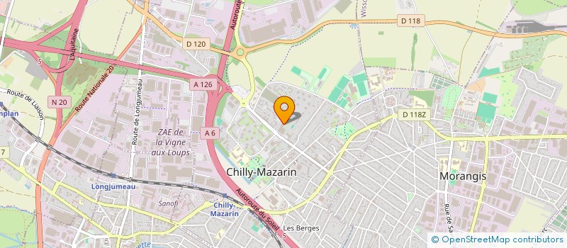 localisation de l'entreprise SCI DU FIEF DE GODEFROY à CHILLY-MAZARIN