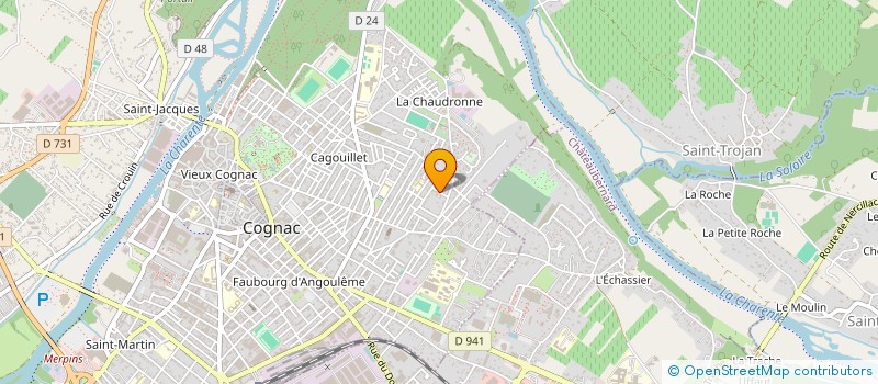 localisation de l'entreprise SCI DU FIEF DU DOMINANT à COGNAC