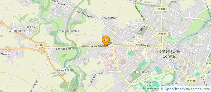 localisation de l'entreprise SCI DU FIEF PINSON  FONTENAY-LE-COMTE