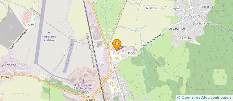 localisation de l'entreprise SCI DU FIL A PLOMB  AMBERIEU-EN-BUGEY