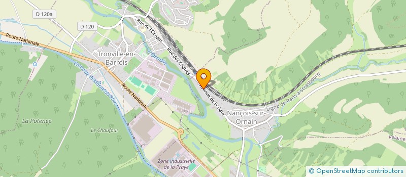 localisation de l'entreprise SCI DU FINISSAGE à NANCOIS-SUR-ORNAIN
