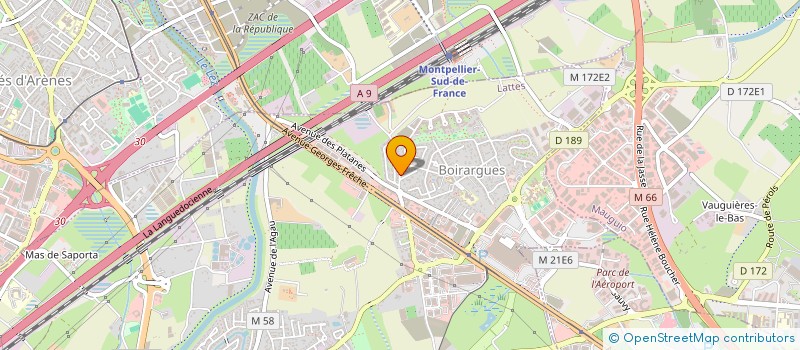 localisation de l'entreprise SCI DU FLAMANT ROSE BY CECILE à LATTES