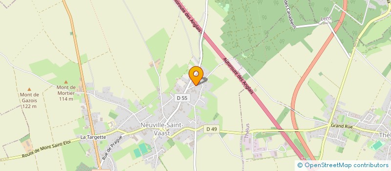 localisation de l'entreprise SCI DU FLAMBEAU  NEUVILLE-SAINT-VAAST