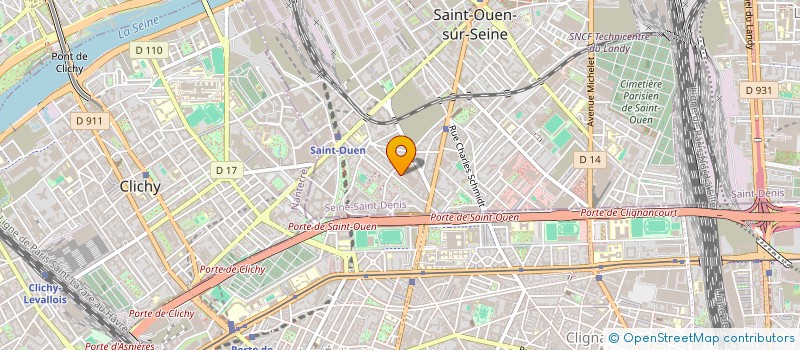 localisation de l'entreprise SCI DU FLEURON à SAINT-OUEN-SUR-SEINE