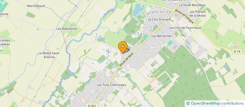 localisation de l'entreprise SCI DU FLEURONT à LAILLY-EN-VAL
