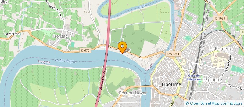 localisation de l'entreprise SCI DU FLEUVE à FRONSAC